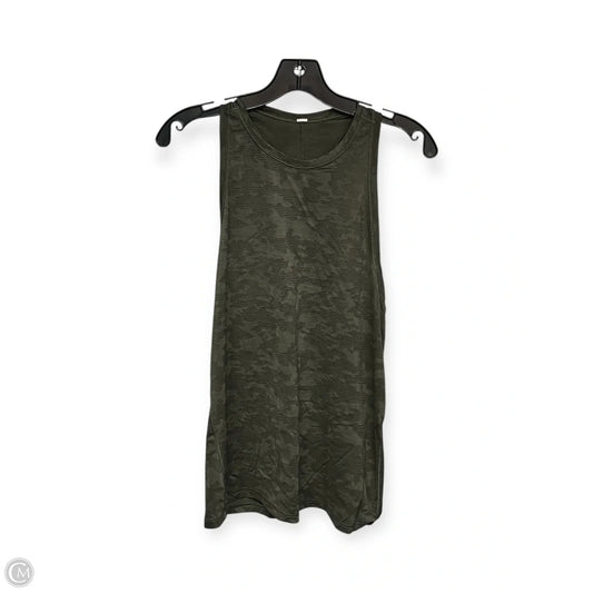 Athletic Tank Top By Lululemon In Green, Size: S