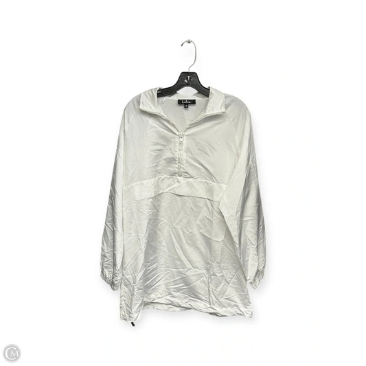 Jacket Windbreaker By Lulus In White, Size: M