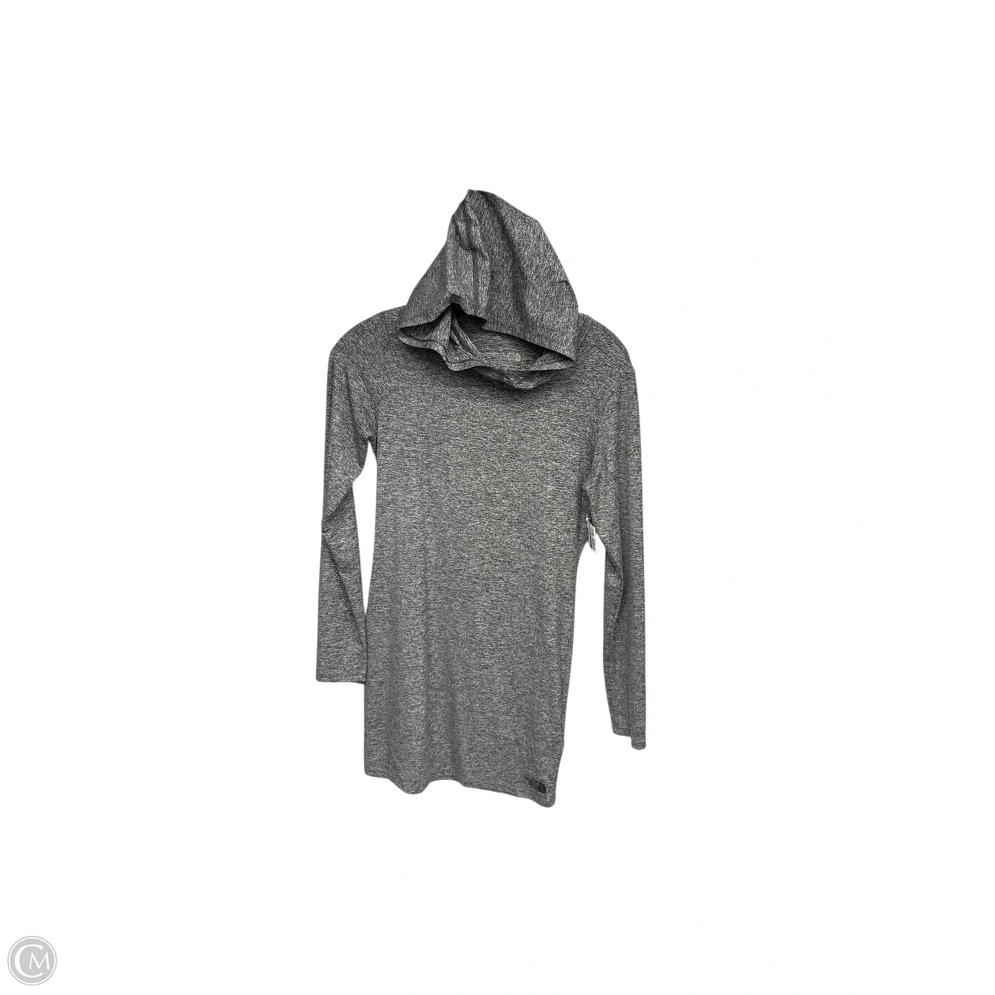 Athletic Sweatshirt Hoodie By The North Face In Grey, Size: Xs