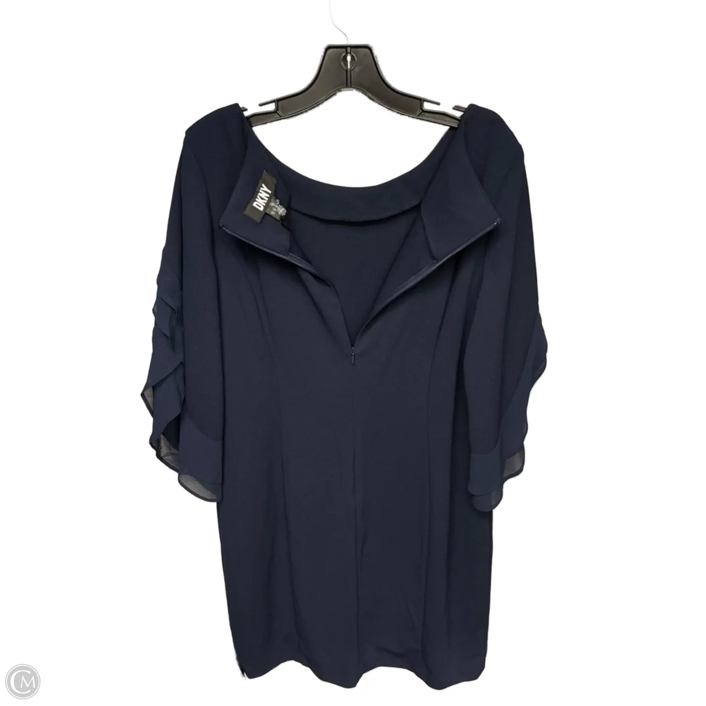 Dress Party Midi By Dkny In Navy, Size: 16