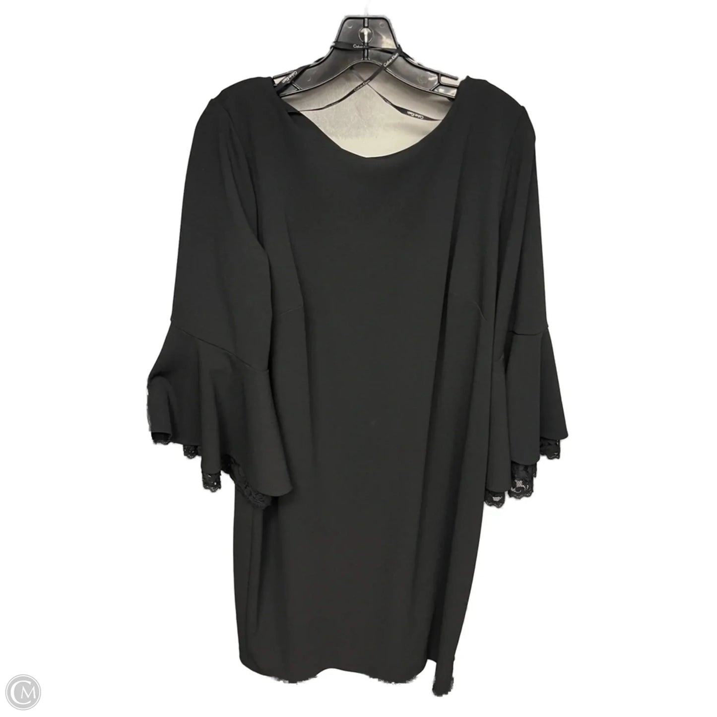 Dress Casual Midi By Calvin Klein In Black, Size: Xl