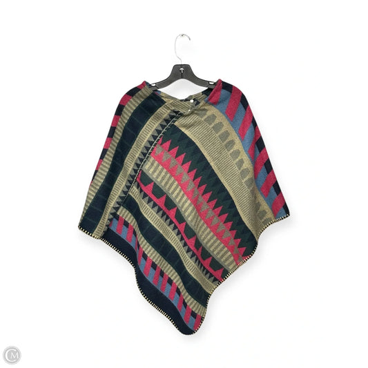 Poncho By Clothes Mentor In Multi-colored, Size: Osfm