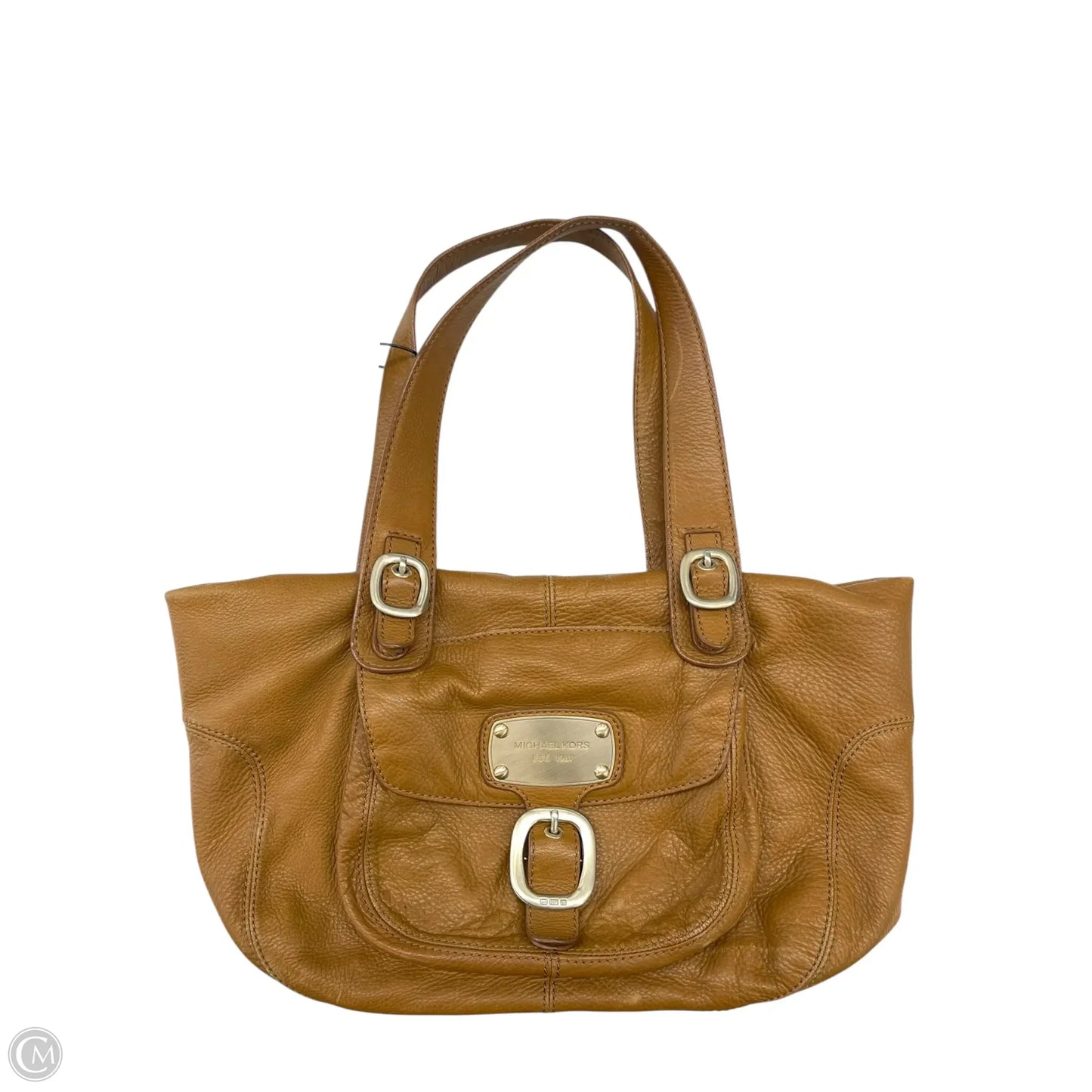 Handbag Leather By Michael By Michael Kors, Size: Medium