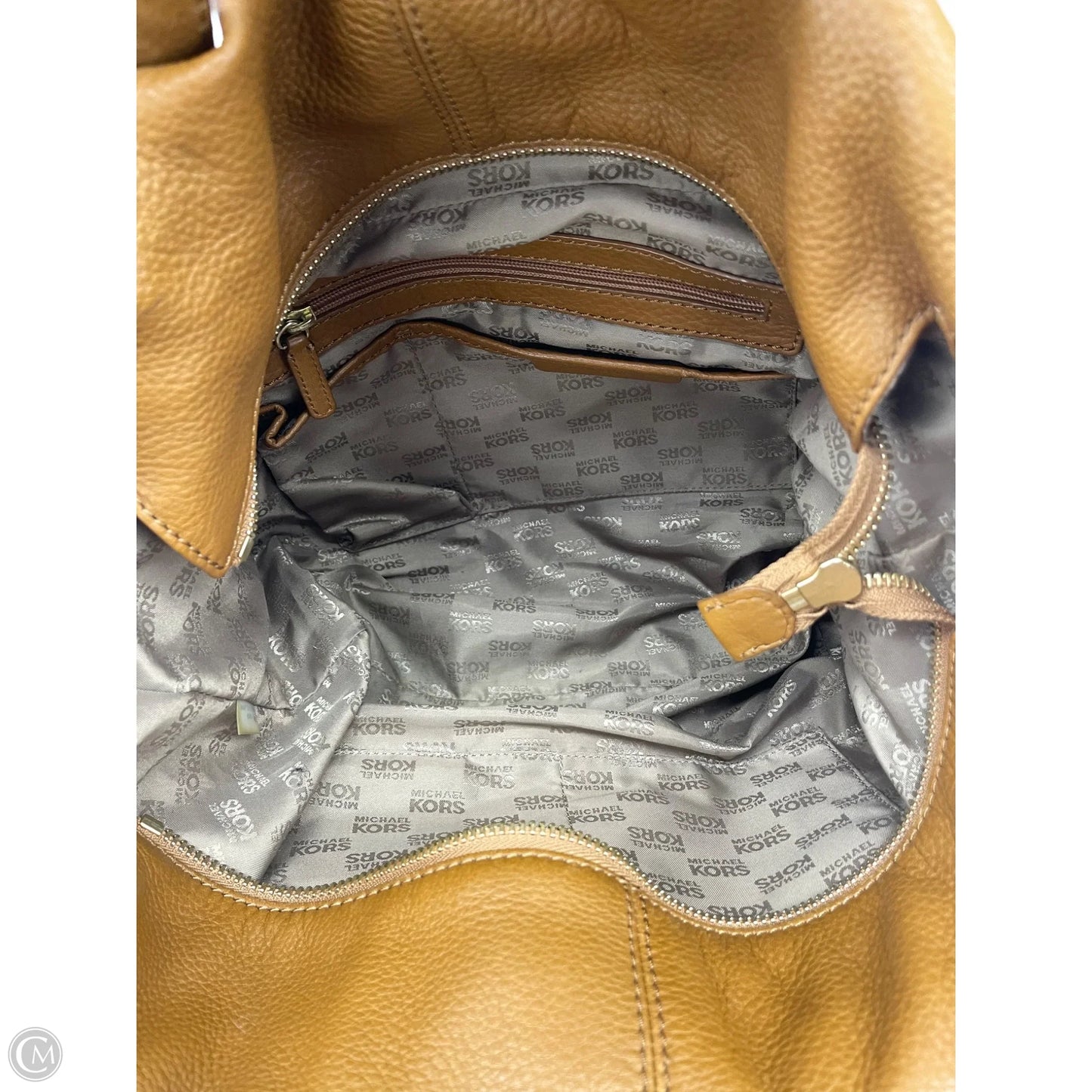 Handbag Leather By Michael By Michael Kors, Size: Medium