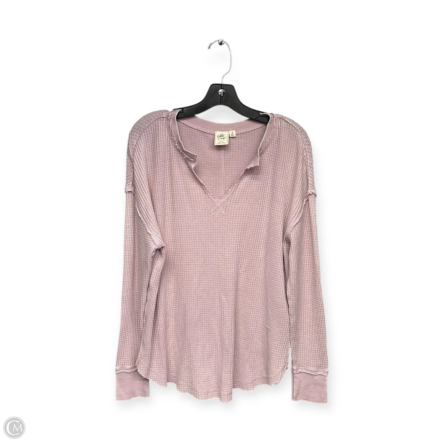 Top Long Sleeve By White Crow In Pink, Size: S