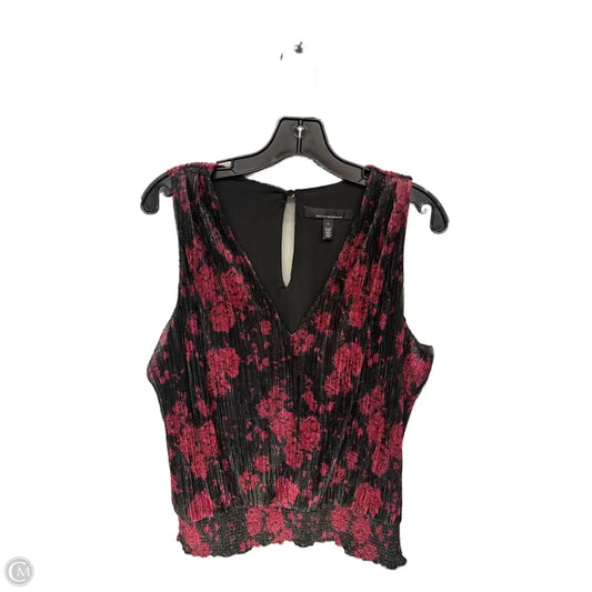 Top Sleeveless By White House Black Market In Black & Red, Size: L