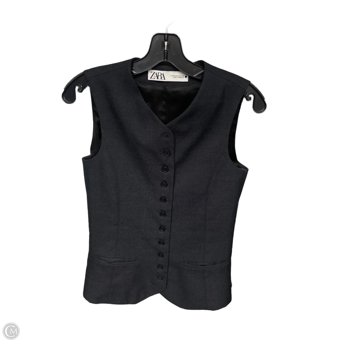 Top Sleeveless By Zara In Navy, Size: Xs