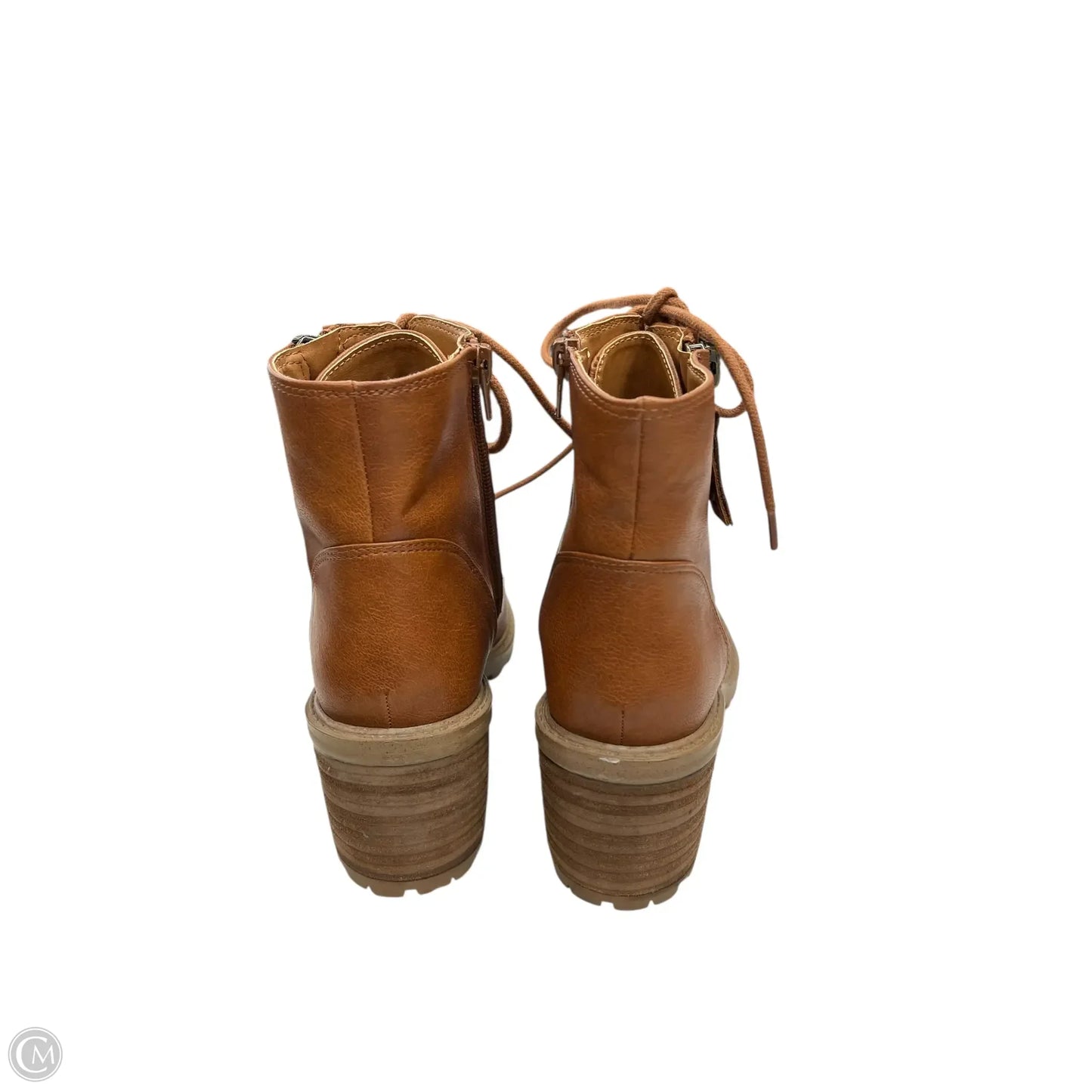 Boots Combat By Zodiac In Brown, Size: 8.5