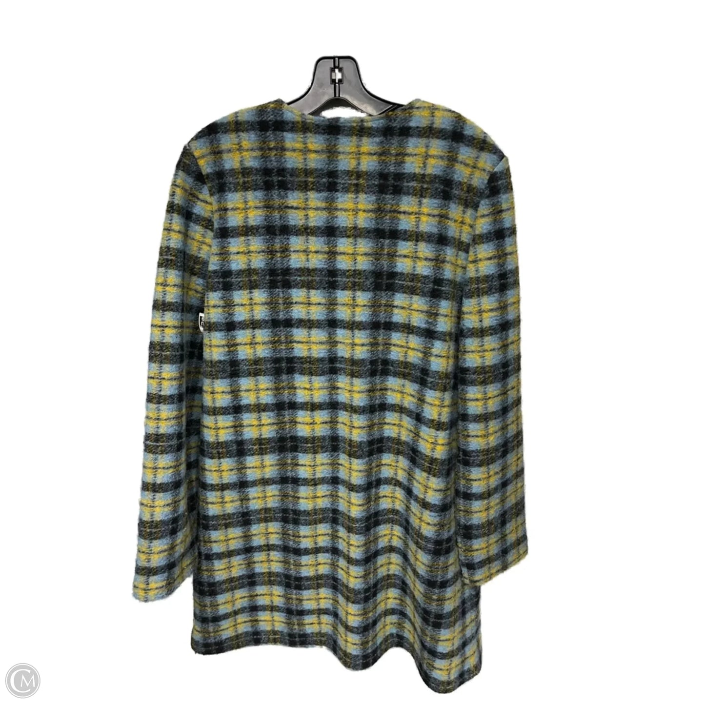 Coat Peacoat By Rachel Zoe In Blue & Green, Size: M