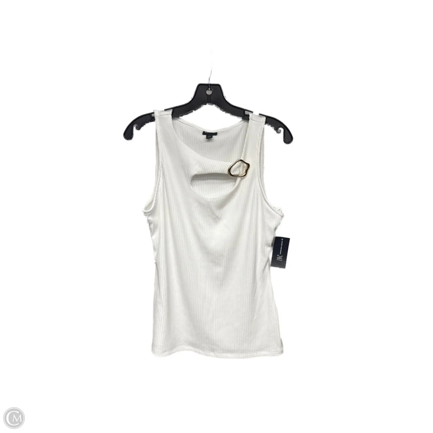 Top Sleeveless By Inc In White, Size: L