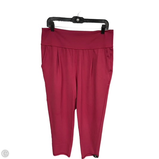 Athletic Pants By Athleta In Pink, Size: L
