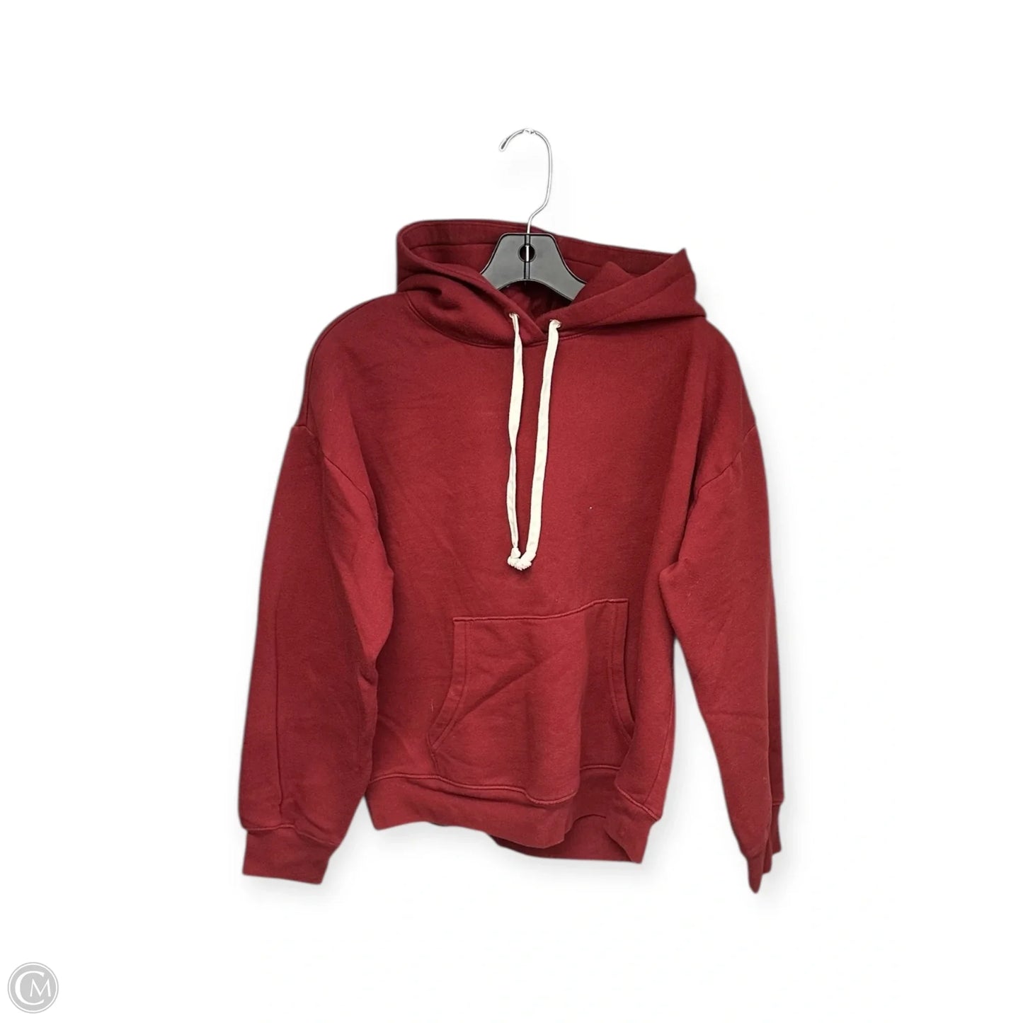Sweatshirt Hoodie By J. Crew In Red, Size: M