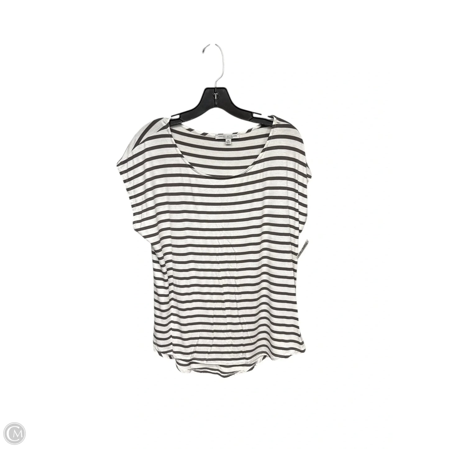 Top Short Sleeve By Green Envelope In White, Size: Xl