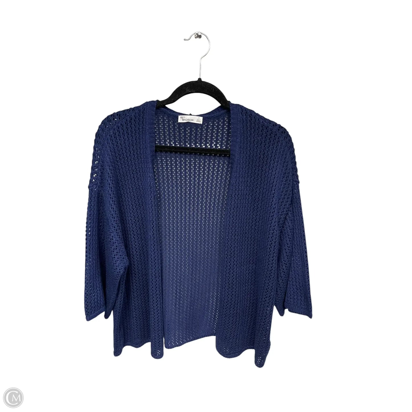 Cardigan By 89th And Madison In Navy, Size: 1x