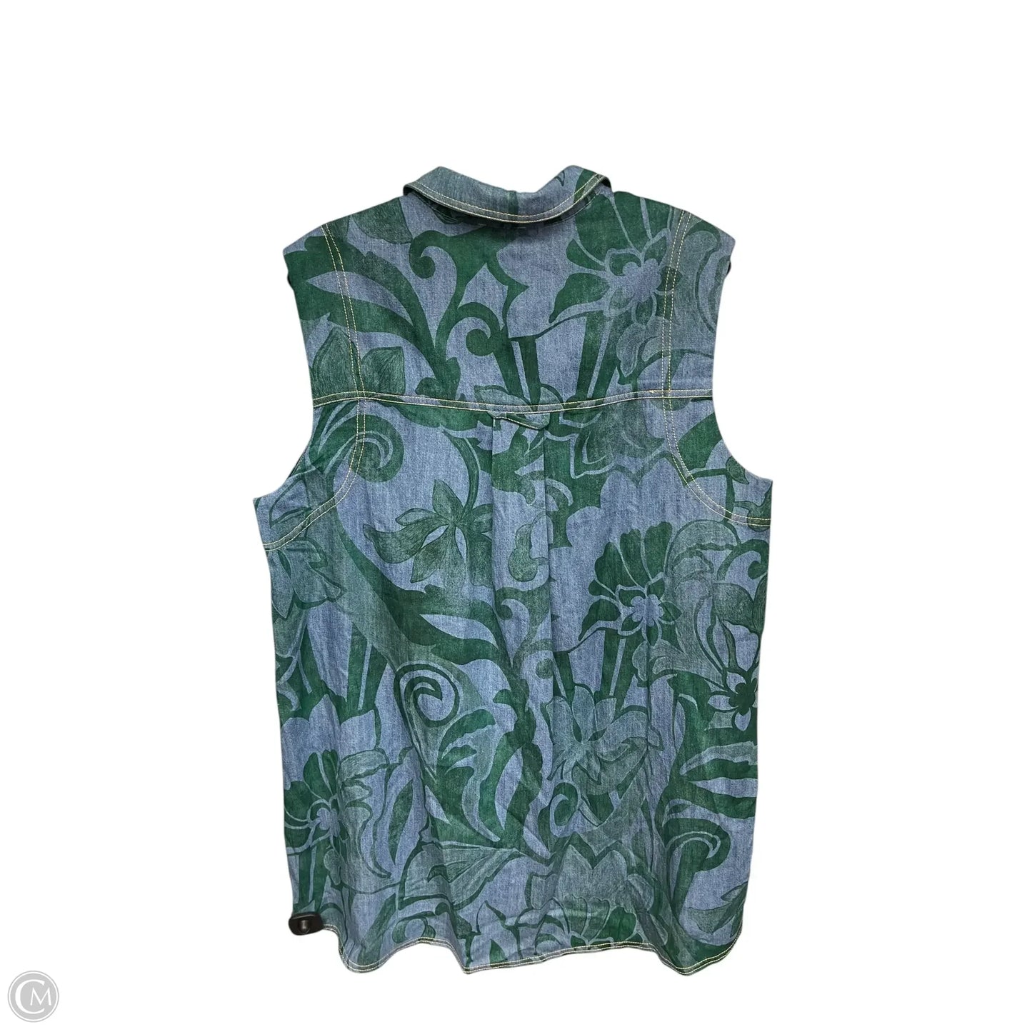 Dress Casual Midi By Pilcro In Blue & Green, Size: M