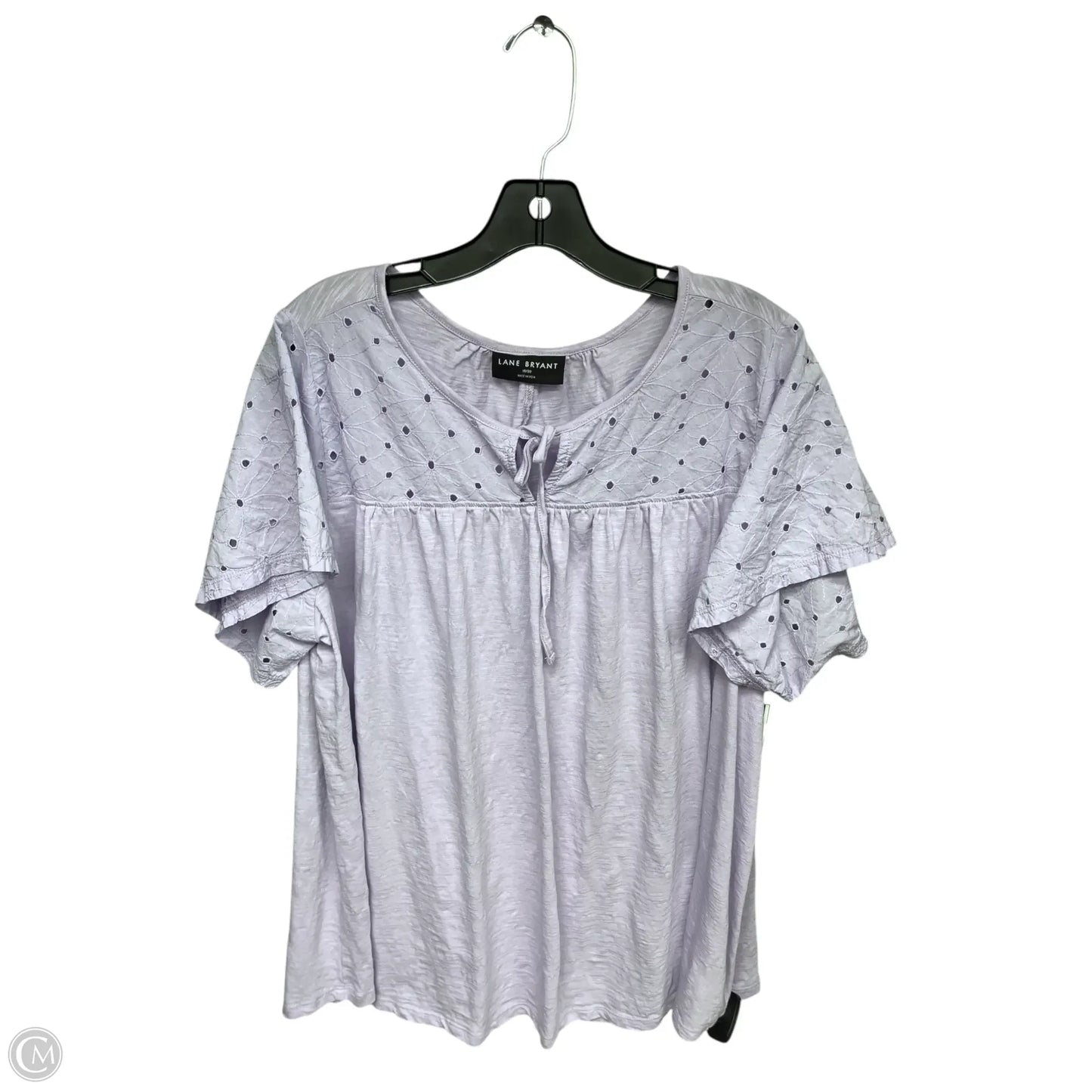 Top Short Sleeve By Lane Bryant In Purple, Size: 2x