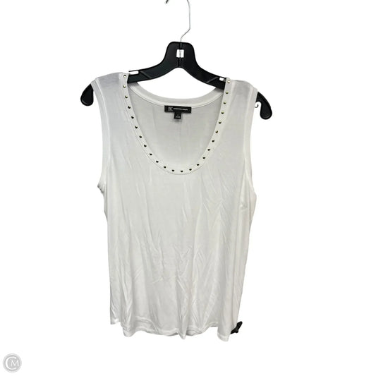 Tank Top By Inc In White, Size: L