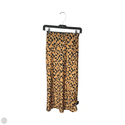 Skirt Midi By Urban Outfitters In Animal Print, Size: Xs