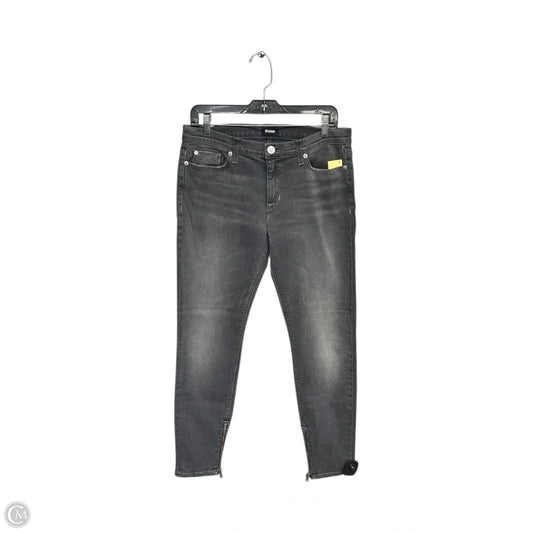 Jeans Skinny By Hudson In Black Denim, Size: 8