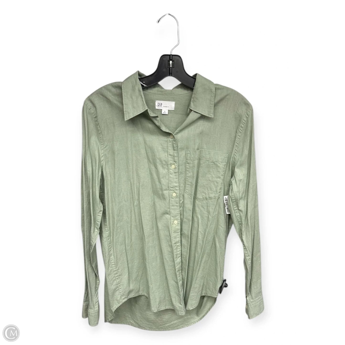 Top Long Sleeve By Gap In Green, Size: S