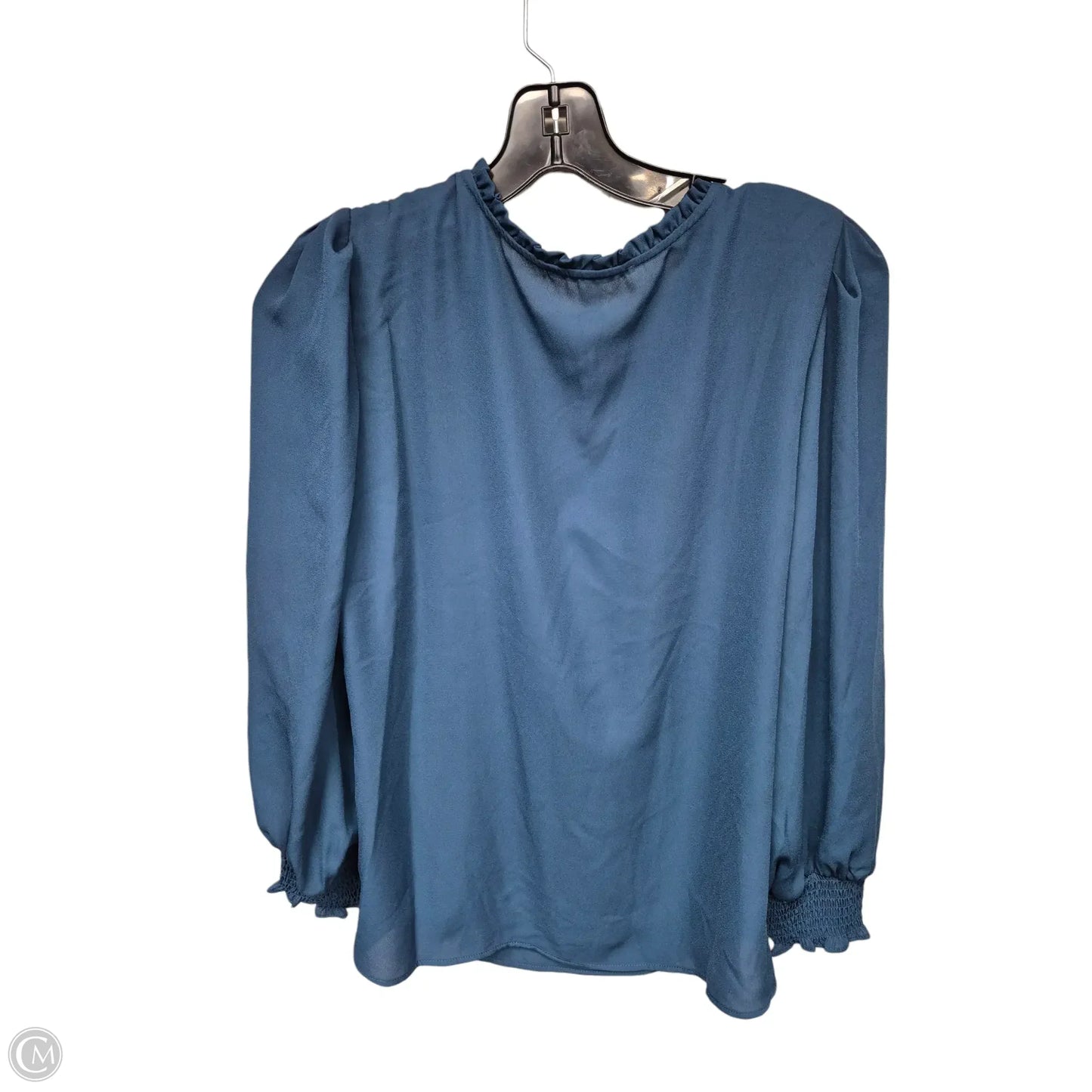 Top Long Sleeve By Tahari In Blue, Size: L