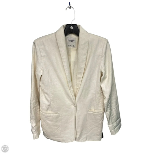 Blazer By Abercrombie And Fitch In Cream, Size: Xs