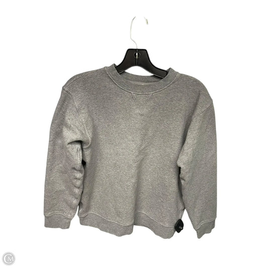 Athletic Sweatshirt Crewneck By Lululemon In Grey, Size: 4