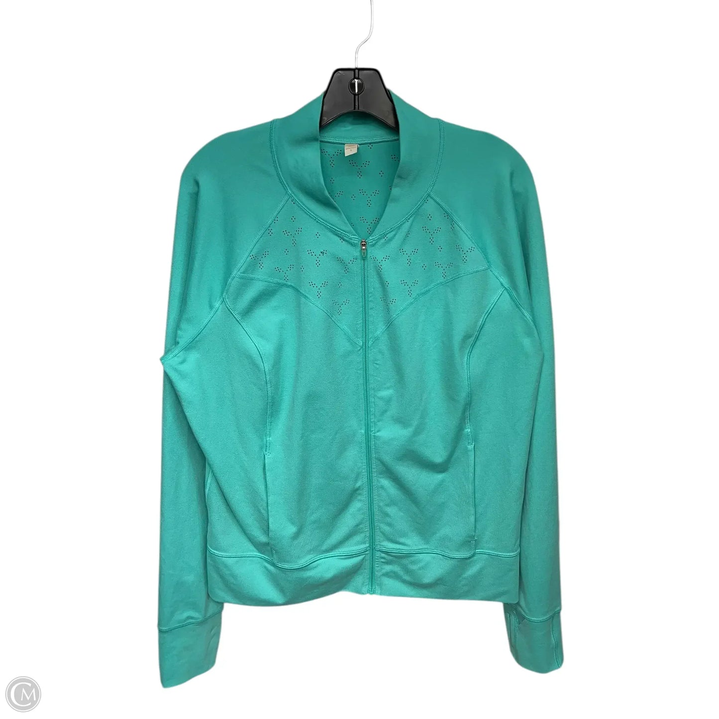 Athletic Jacket By Lucy In Green, Size: Xl
