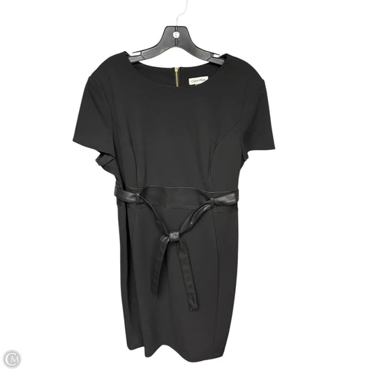 Dress Work By Calvin Klein In Black, Size: 16