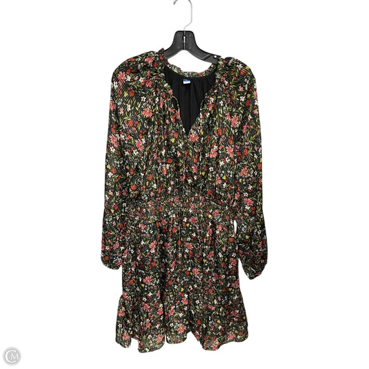 Dress Casual Maxi By Old Navy In Black & Green, Size: Xxl