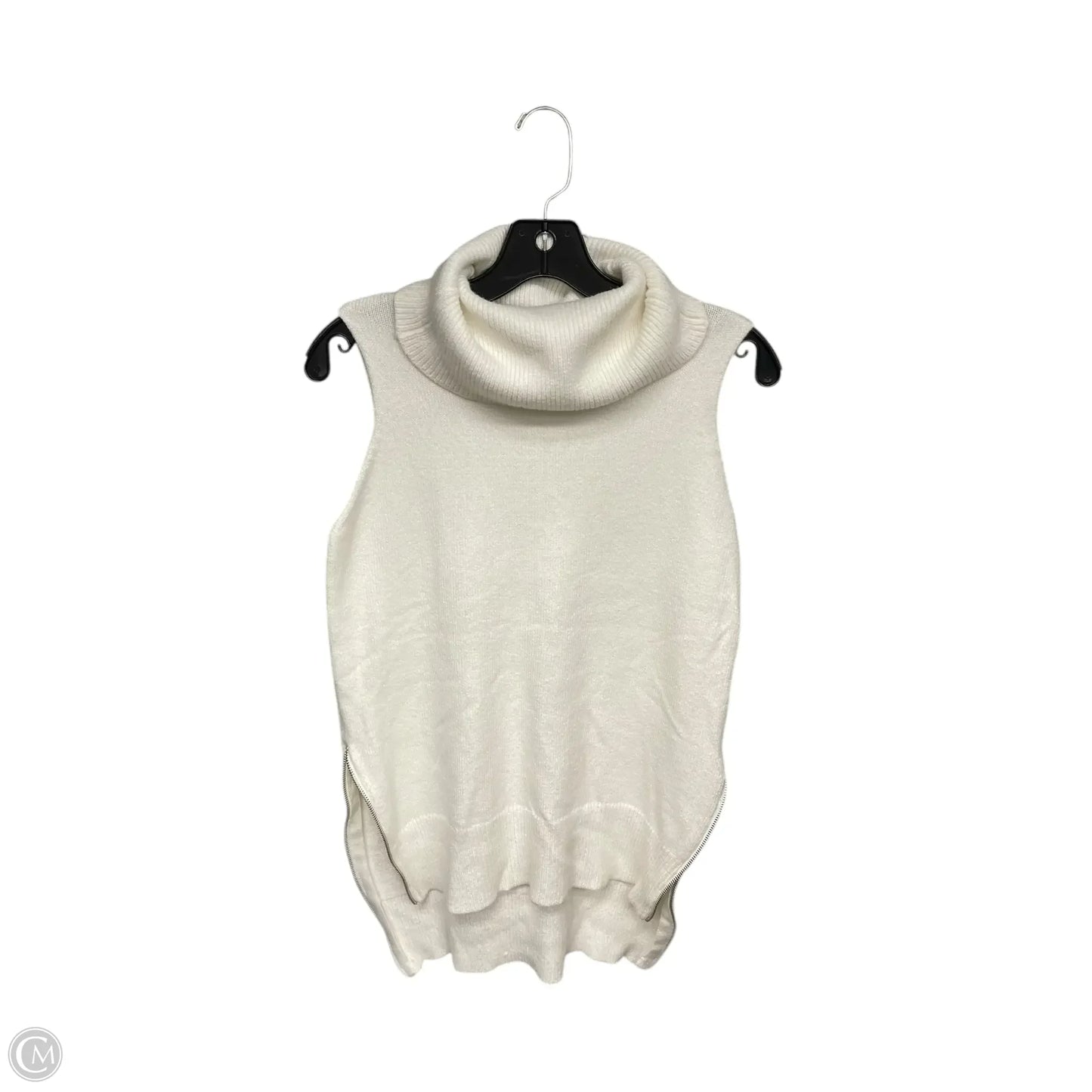 Sweater Short Sleeve By Stella Sky In White, Size: S