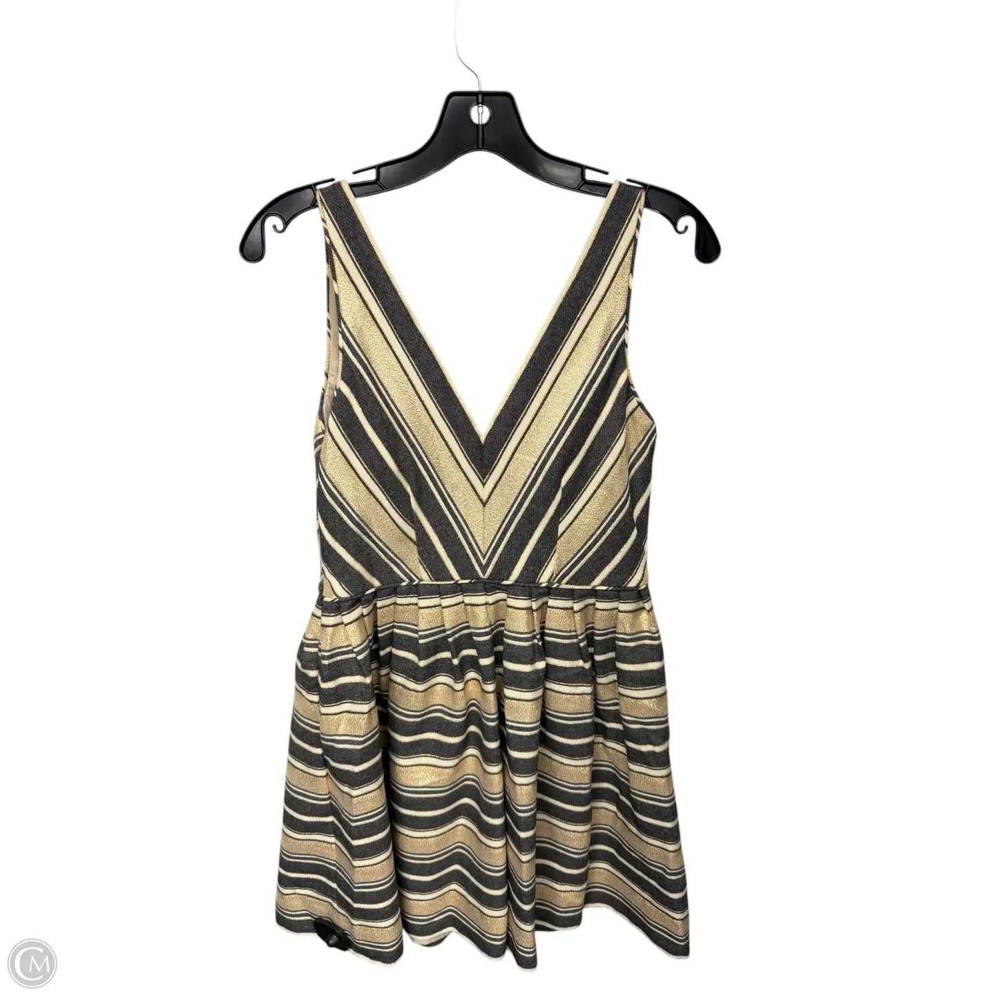 Dress Party Short By J. Crew In Gold & Grey, Size: 4