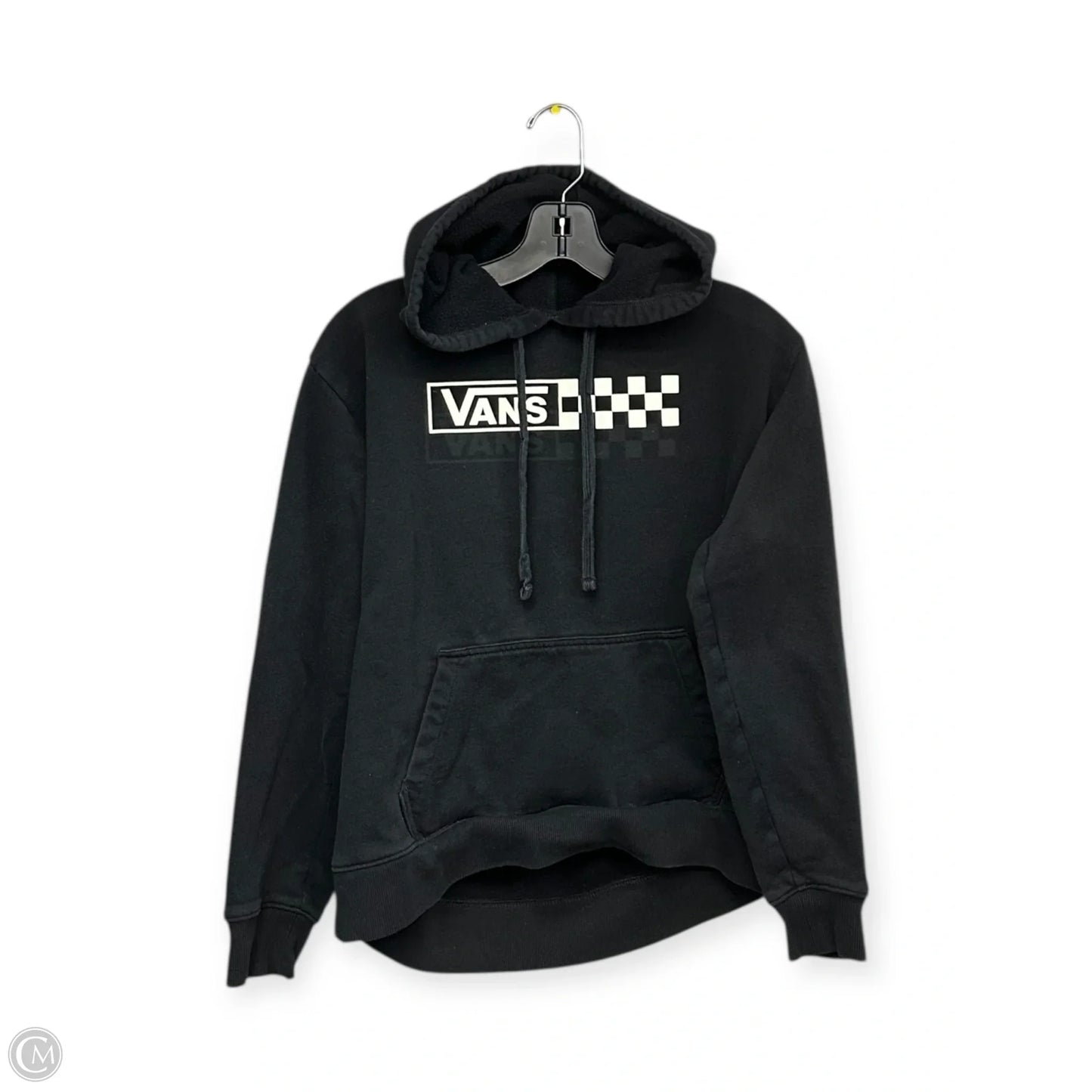 Sweatshirt Hoodie By Vans In Black, Size: M