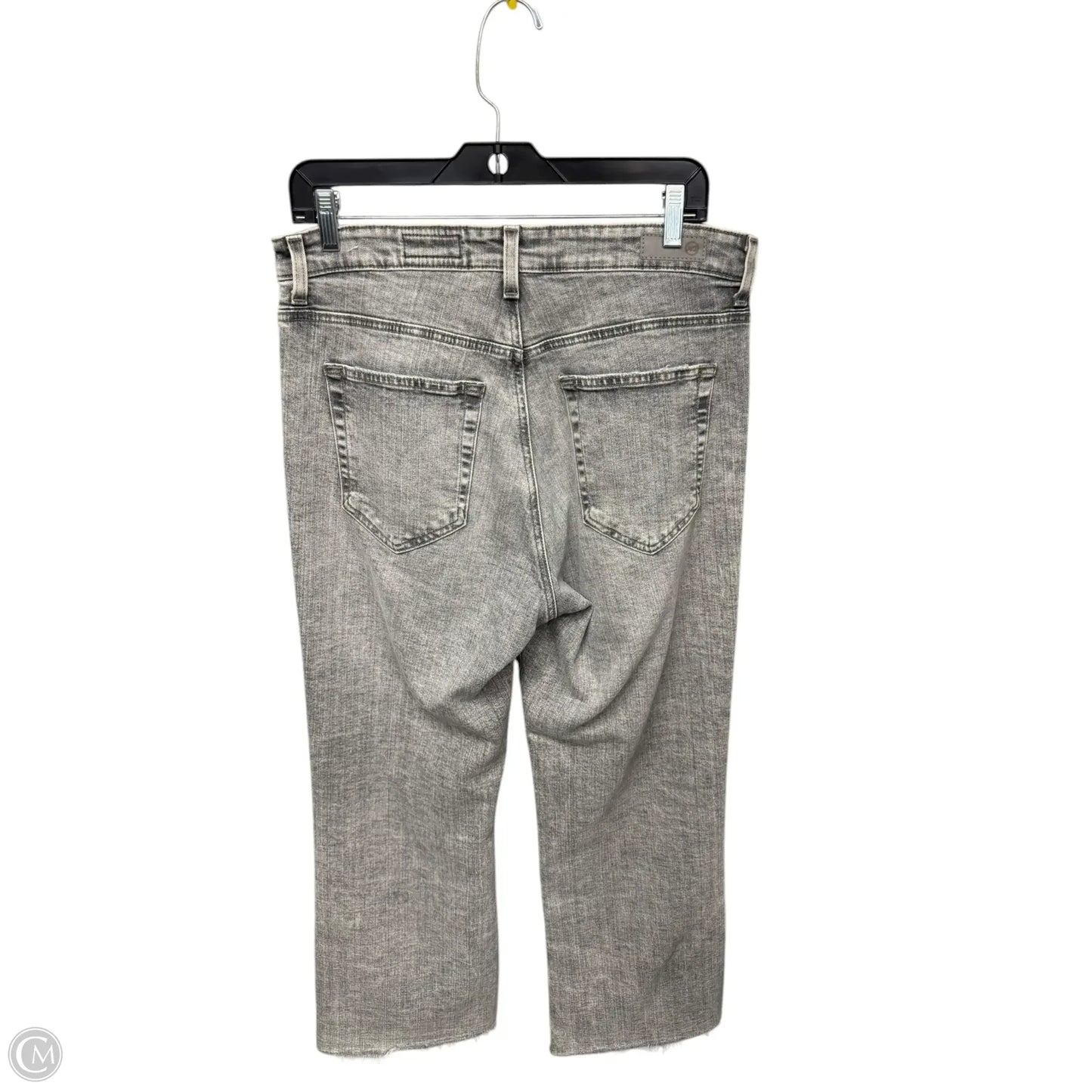 Jeans Cropped By Adriano Goldschmied In Grey, Size: 30