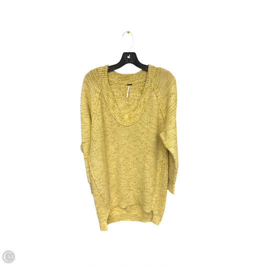 Tunic Long Sleeve By Free People In Yellow, Size: Sp