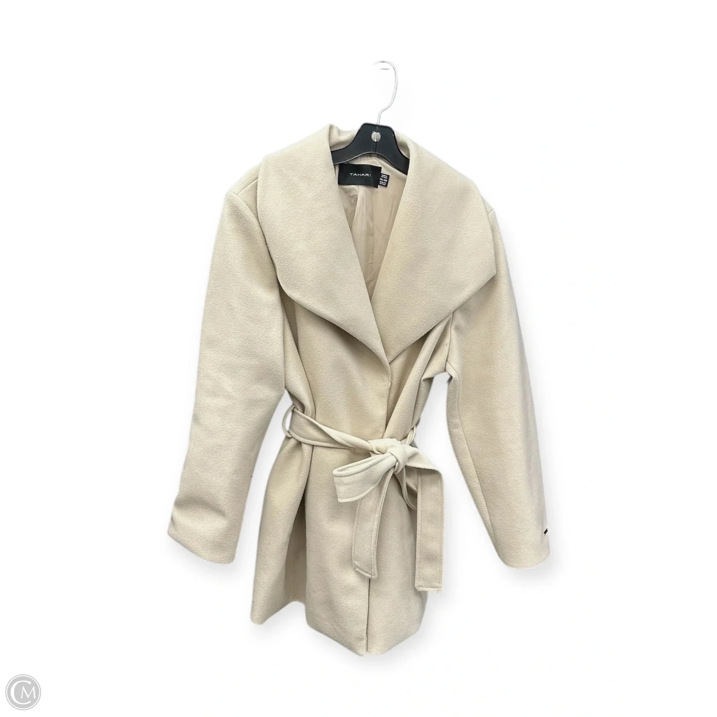 Coat Peacoat By Tahari In Cream, Size: 2x