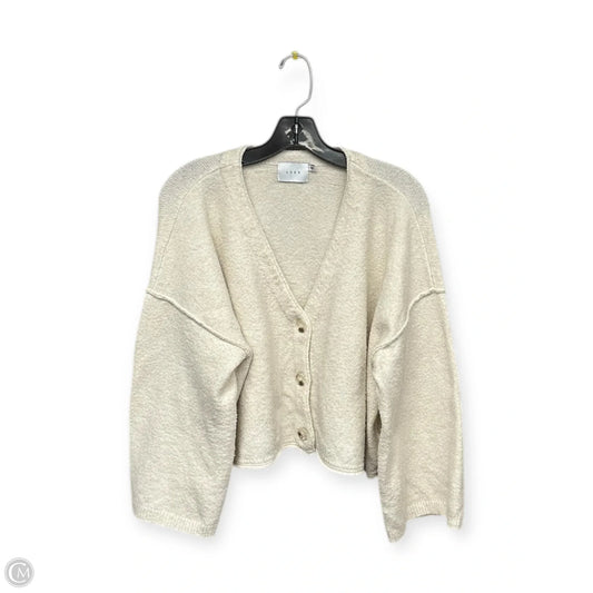 Cardigan By Lush In Cream, Size: L