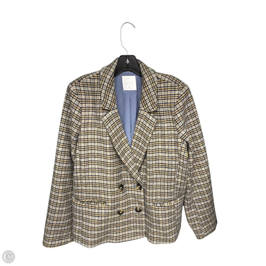 Blazer By Lc Lauren Conrad In Blue & Cream, Size: Xl