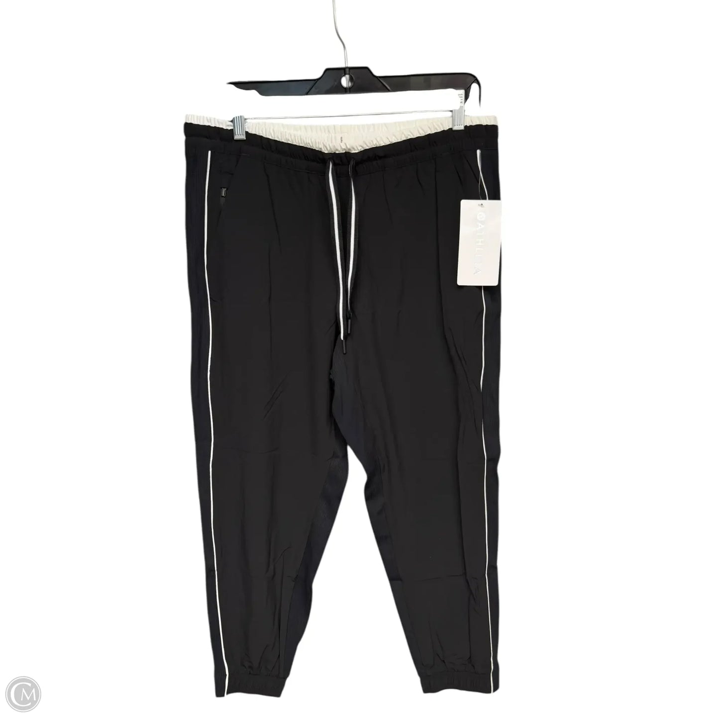 Athletic Pants By Athleta In Black & White, Size: 14p