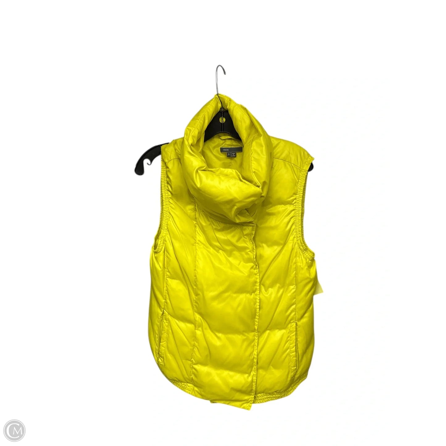 Vest Puffer & Quilted By Vince In Yellow, Size: S