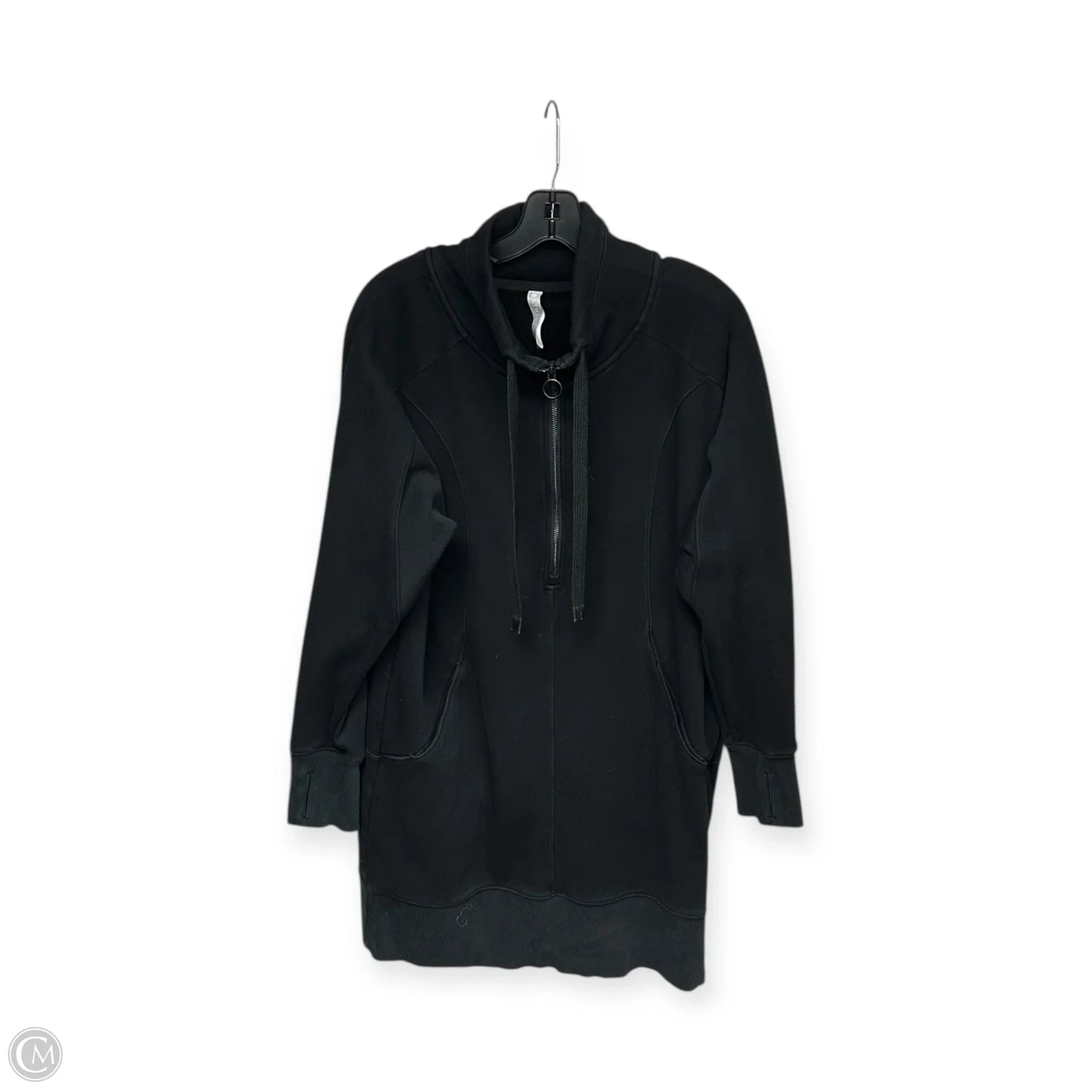 Sweatshirt Hoodie By Athleta In Black, Size: M