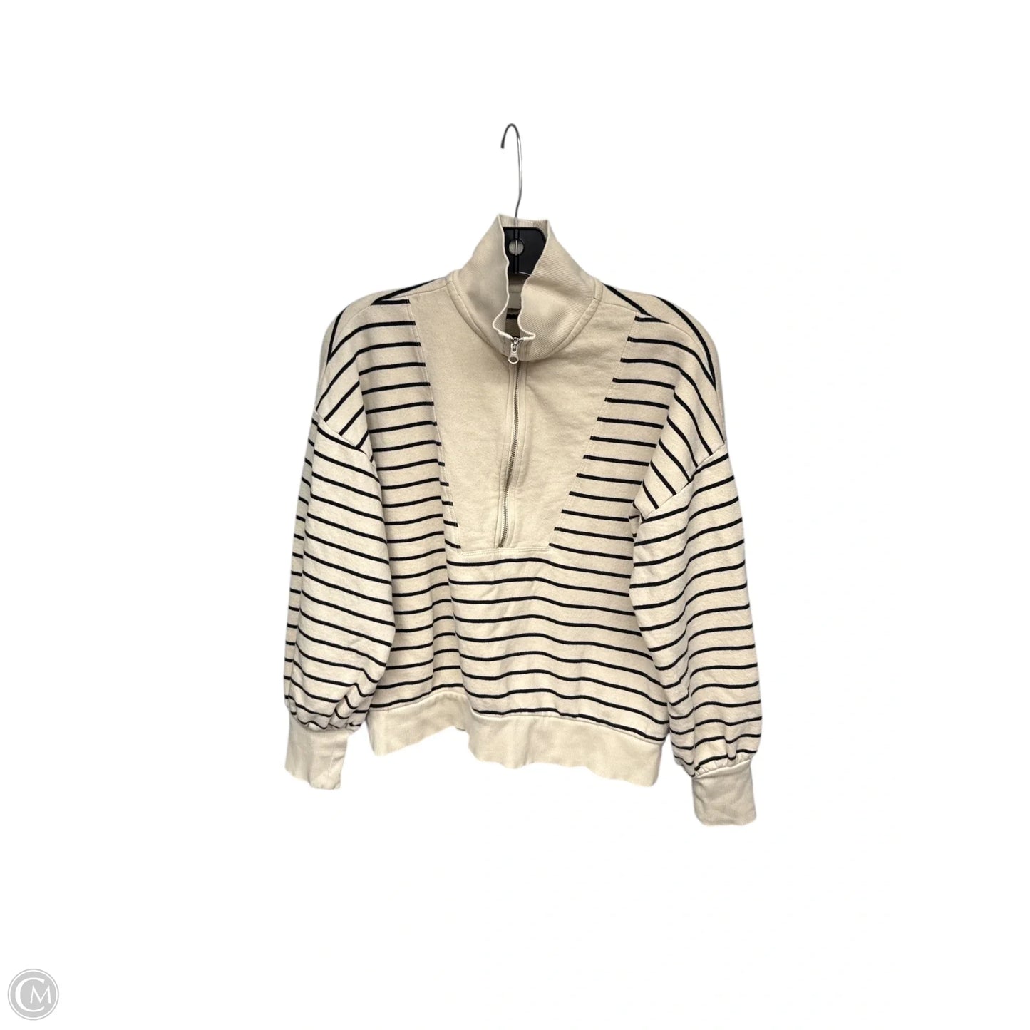 Sweatshirt Crewneck By Loft In Striped Pattern, Size: M