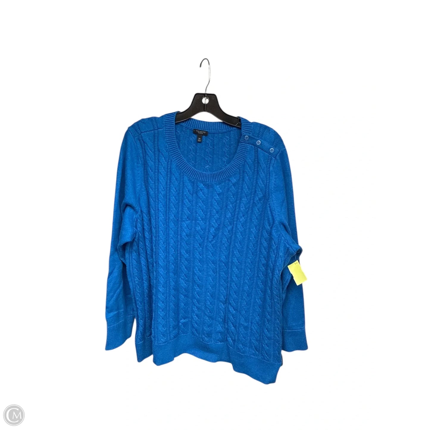 Sweater By Talbots In Blue, Size: 3x