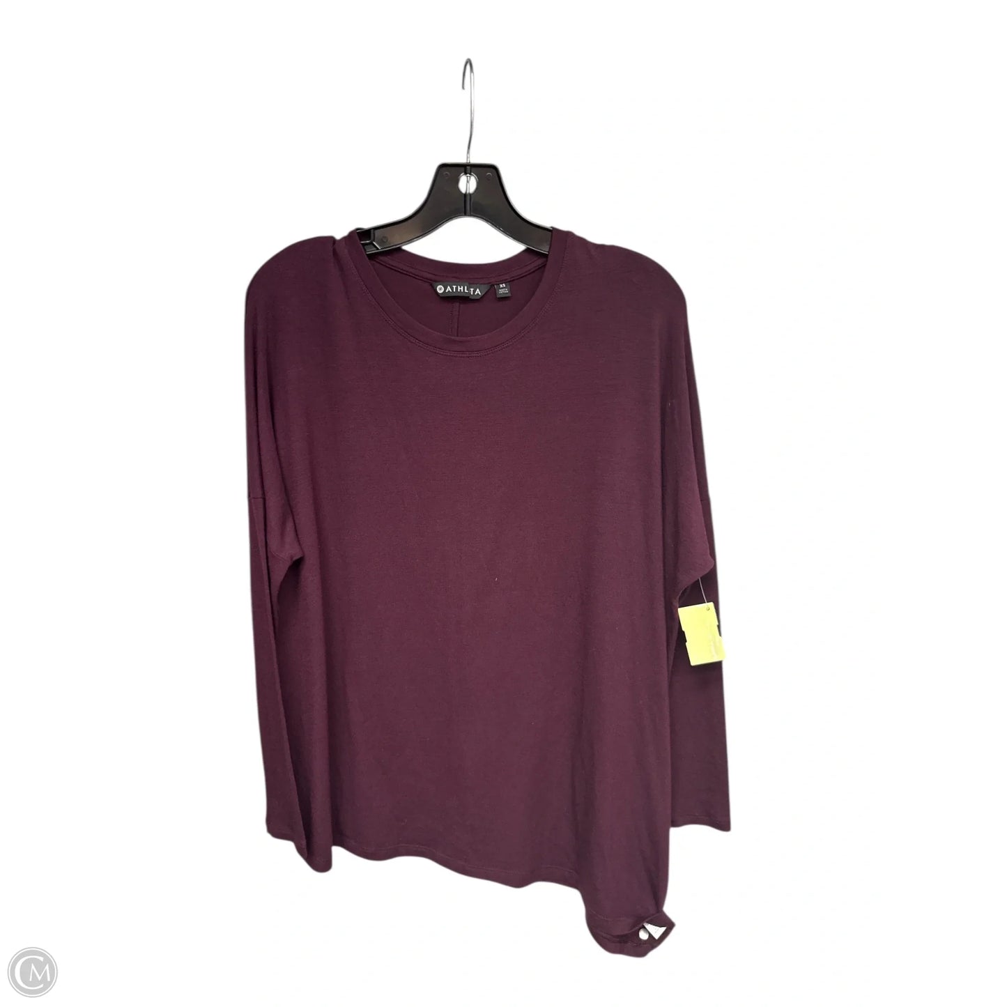 Top Long Sleeve By Athleta In Purple, Size: Xs
