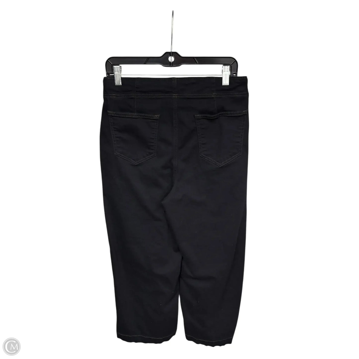 Jeans Wide Leg By Chicos In Black, Size: 12