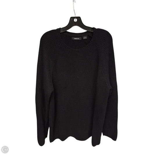 Sweater By Liz Claiborne In Black, Size: Xl