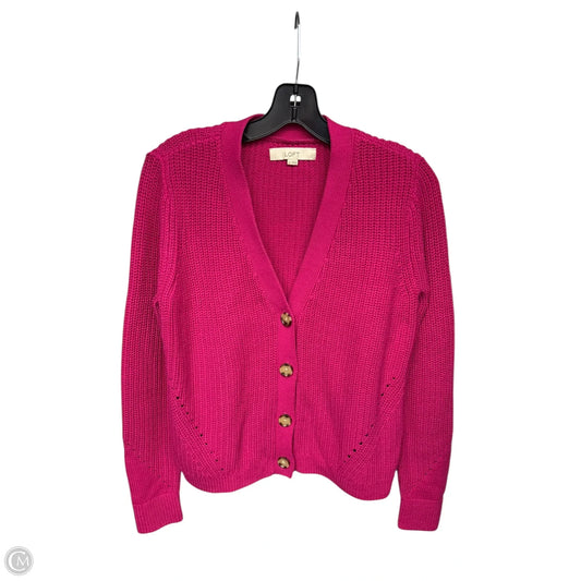 Cardigan By Loft In Pink, Size: M