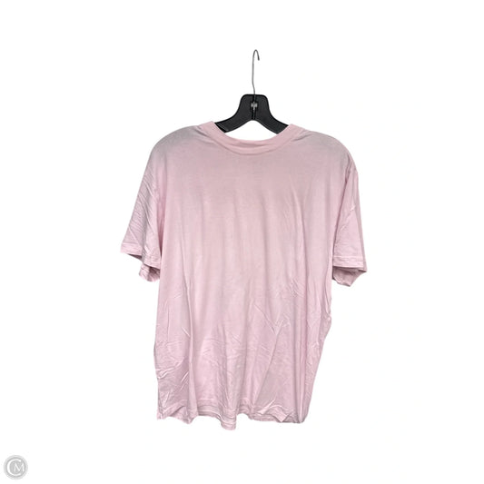 Top Short Sleeve By Skims In Pink, Size: M