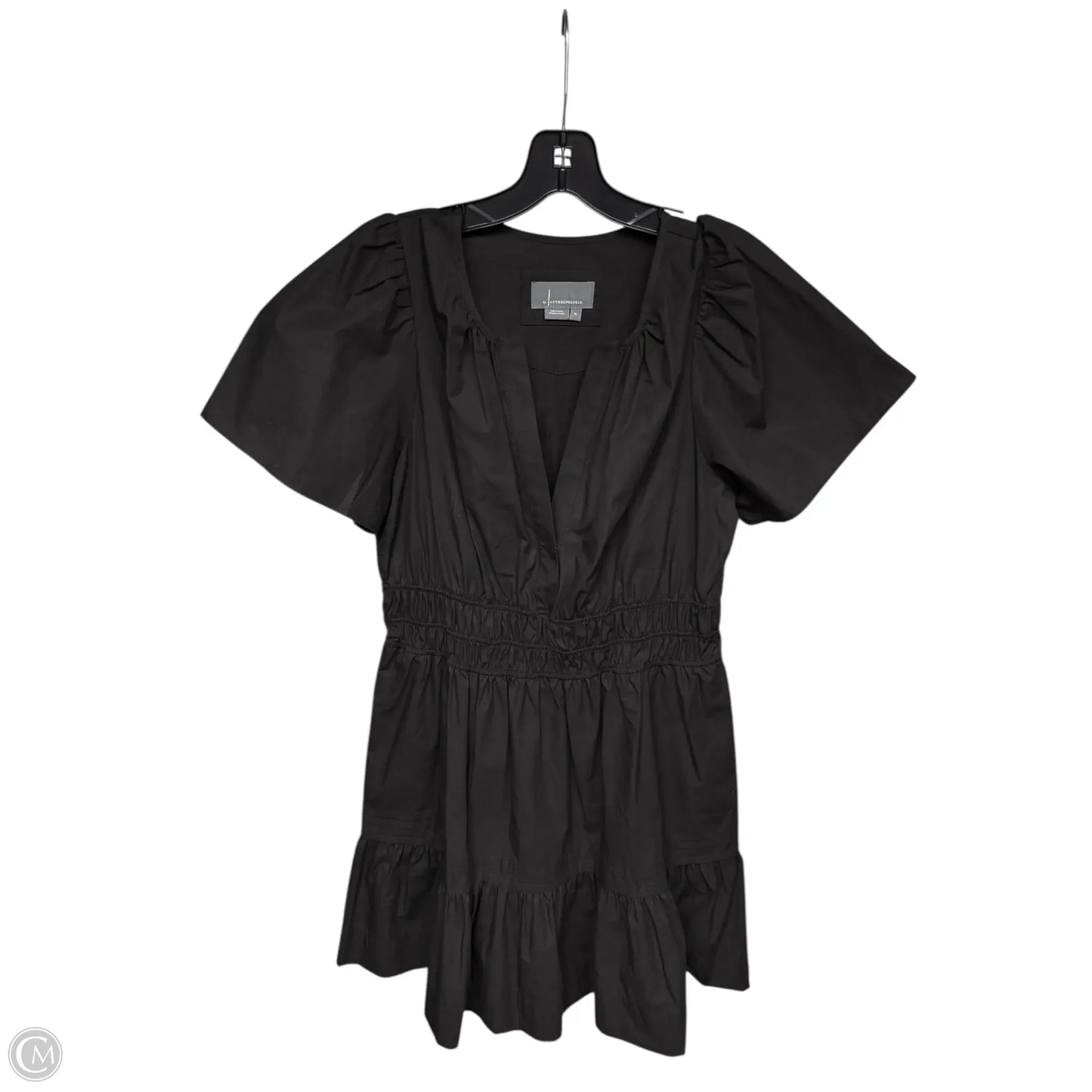 Dress Casual Midi By Anthropologie In Black, Size: M