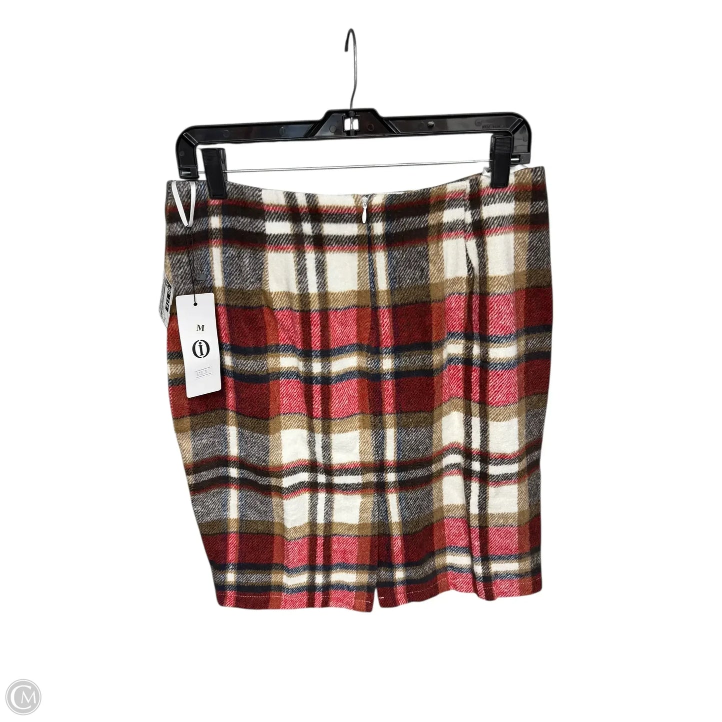 Skirt Midi By Clothes Mentor In Red & White, Size: M